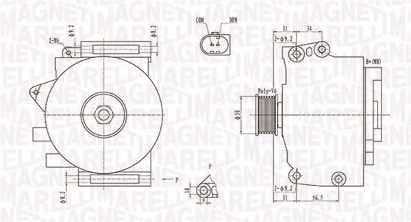 Generator Magneti marelli 063731859010 MAGNETI MARELLI