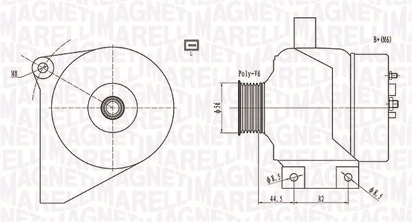Generator Magneti marelli 063731861010 MAGNETI MARELLI