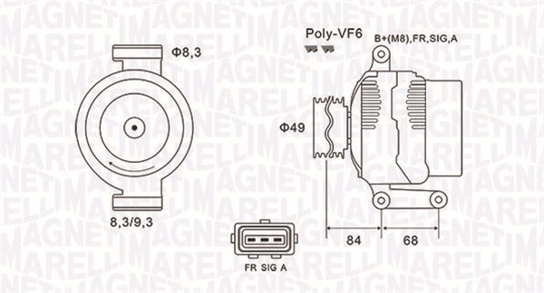 Generator Magneti marelli 063731864010 MAGNETI MARELLI