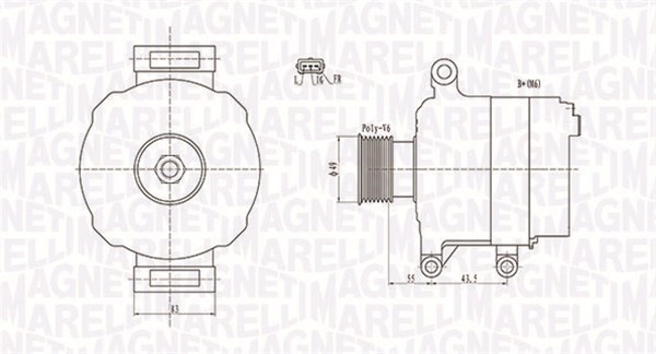 Generator Magneti marelli 063731869010 MAGNETI MARELLI