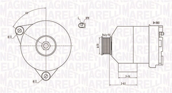 Generator Magneti marelli 063731872010 MAGNETI MARELLI