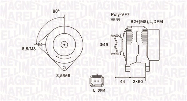 Generator Magneti marelli 063731877010 MAGNETI MARELLI