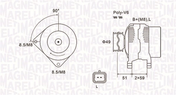 Generator Magneti marelli 063731881010 MAGNETI MARELLI