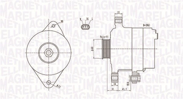 Generator Magneti marelli 063731892010 MAGNETI MARELLI