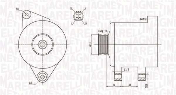 Generator Magneti marelli 063731894010 MAGNETI MARELLI