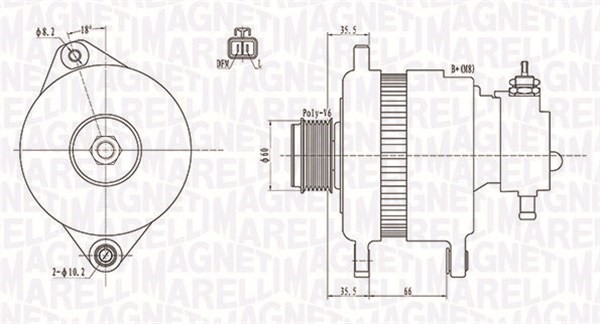 Generator Magneti marelli 063731899010 MAGNETI MARELLI