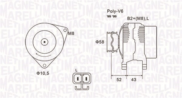 Generator Magneti marelli 063731903010 MAGNETI MARELLI