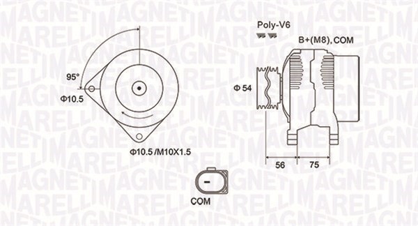 Generator Magneti marelli 063731904010 MAGNETI MARELLI