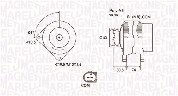 Generator Magneti marelli 063731905010 MAGNETI MARELLI