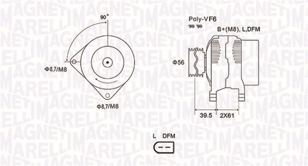 Generator Magneti marelli 063731912010 MAGNETI MARELLI