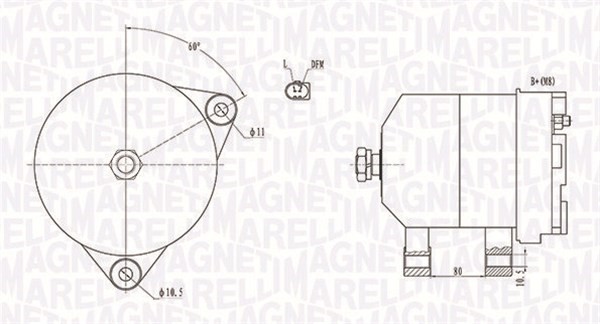 Generator Magneti marelli 063731913010 MAGNETI MARELLI