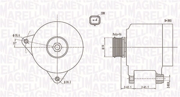Generator Magneti marelli 063731914010 MAGNETI MARELLI