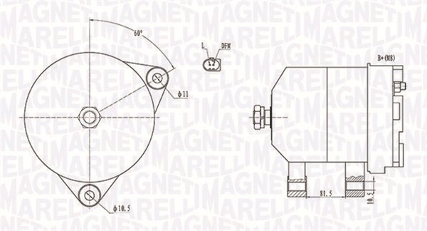 Generator Magneti marelli 063731915010 MAGNETI MARELLI