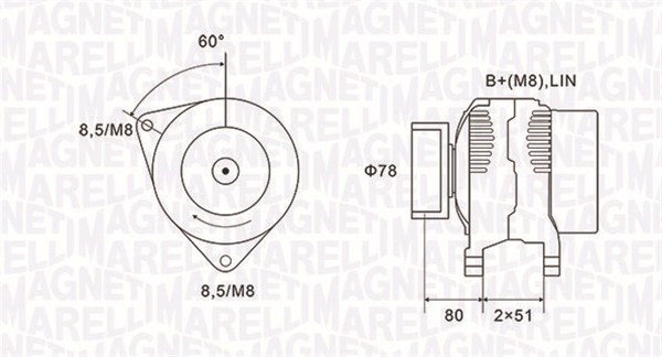 Generator Magneti marelli 063731919010 MAGNETI MARELLI