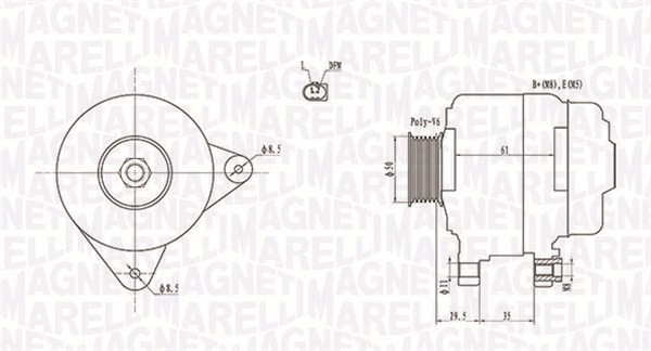 Generator Magneti marelli 063731921010 MAGNETI MARELLI