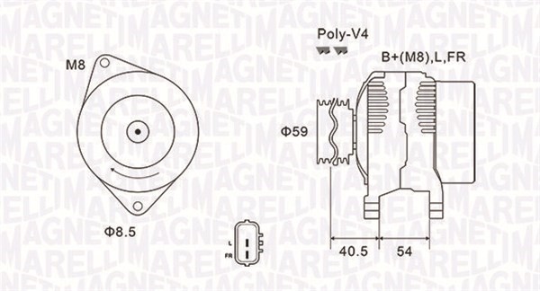 Generator Magneti marelli 063731927010 MAGNETI MARELLI