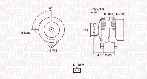 Generator Magneti marelli 063731933010 MAGNETI MARELLI