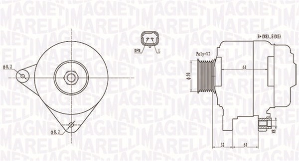 Generator Magneti marelli 063731959010 MAGNETI MARELLI