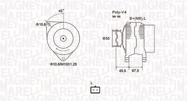Generator Magneti marelli 063731963010 MAGNETI MARELLI