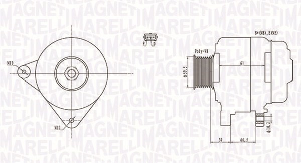 Generator Magneti marelli 063731972010 MAGNETI MARELLI