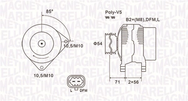Generator Magneti marelli 063731973010 MAGNETI MARELLI
