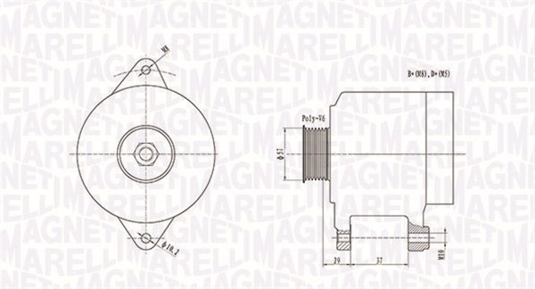 Generator Magneti marelli 063731978010 MAGNETI MARELLI
