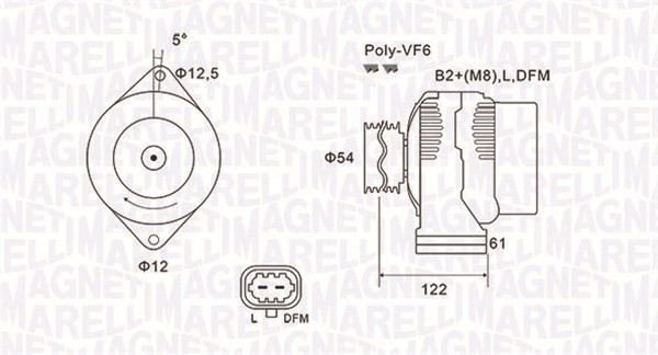 Generator Magneti marelli 063731994010 MAGNETI MARELLI