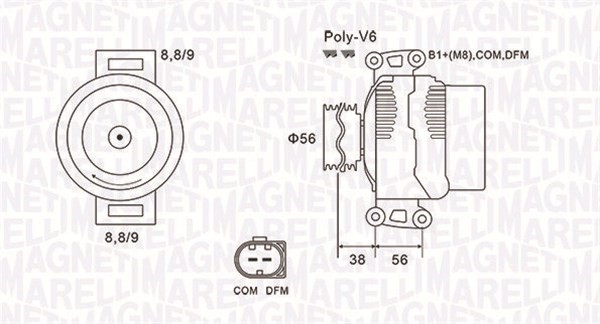 Generator Magneti marelli 063731996010 MAGNETI MARELLI