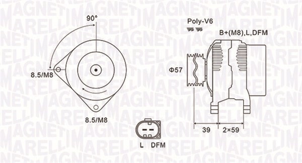 Generator Magneti marelli 063732002010 MAGNETI MARELLI