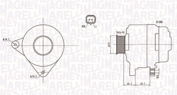 Generator Magneti marelli 063732008010 MAGNETI MARELLI