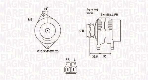 Generator Magneti marelli 063732020010 MAGNETI MARELLI