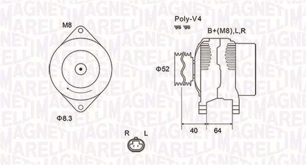 Generator Magneti marelli 063732023010 MAGNETI MARELLI