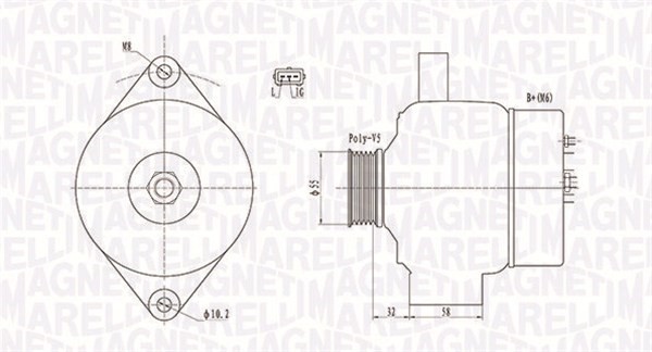 Generator Magneti marelli 063732026010 MAGNETI MARELLI