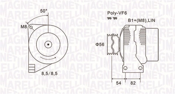 Generator Magneti marelli 063732028010 MAGNETI MARELLI