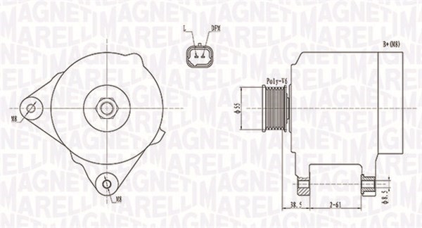 Generator Magneti marelli 063732043010 MAGNETI MARELLI