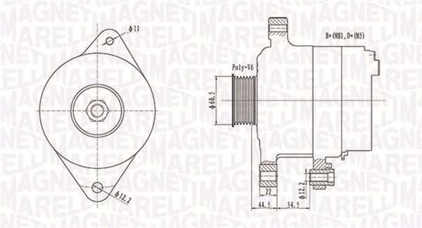 Generator Magneti marelli 063732062010 MAGNETI MARELLI