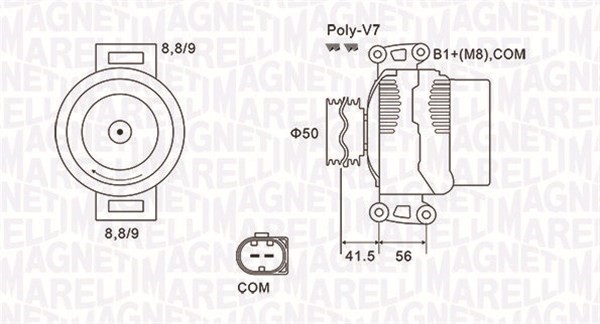 Generator Magneti marelli 063732108010 MAGNETI MARELLI