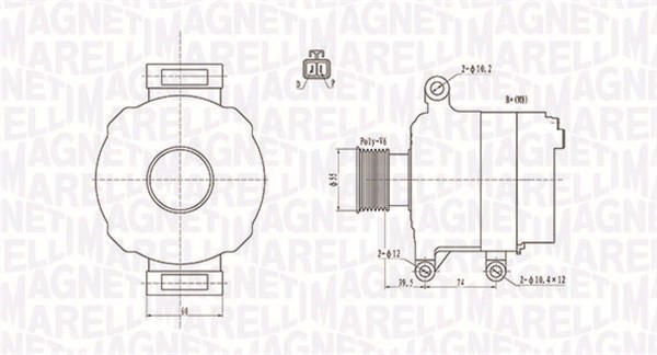Generator Magneti marelli 063732109010 MAGNETI MARELLI