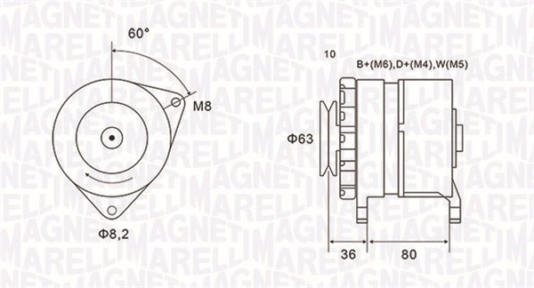 Generator Magneti marelli 063735060010 MAGNETI MARELLI