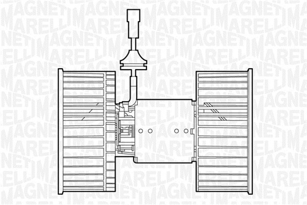 Kupéfläkt Magneti marelli 069412534010 MAGNETI MARELLI