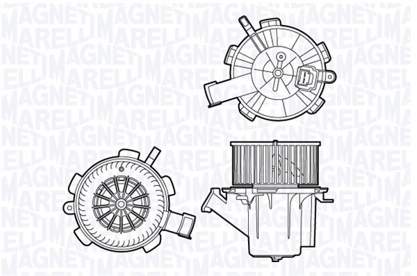 Kupéfläkt Magneti marelli 069412706010 MAGNETI MARELLI