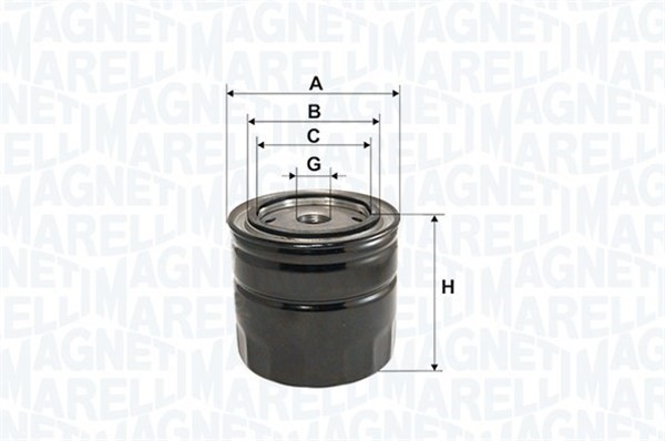 Oljefilter Magneti marelli 152071760806 MAGNETI MARELLI