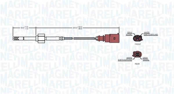 Sensor, avgastemperatur Magneti marelli 172000085010 MAGNETI MARELLI