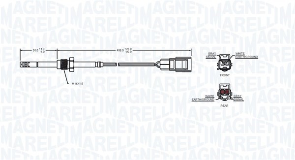Sensor, avgastemperatur Magneti marelli 172000103010 MAGNETI MARELLI Sensor, avgastemperatur Magneti marelli 172000103010 MAGNETI MARELLI