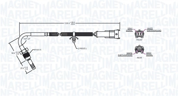 Sensor, avgastemperatur Magneti marelli 172000127010 MAGNETI MARELLI Sensor, avgastemperatur Magneti marelli 172000127010 MAGNETI MARELLI