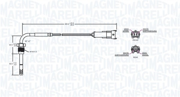 Sensor, avgastemperatur Magneti marelli 172000131010 MAGNETI MARELLI Sensor, avgastemperatur Magneti marelli 172000131010 MAGNETI MARELLI