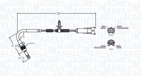 Sensor, avgastemperatur Magneti marelli 172000209010 MAGNETI MARELLI Sensor, avgastemperatur Magneti marelli 172000209010 MAGNETI MARELLI