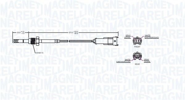 Sensor, avgastemperatur Magneti marelli 172000223010 MAGNETI MARELLI