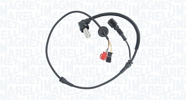 ABS-givare, Sensor, hjulvarvtal, Fram, höger eller vänster Magnet MAGNETI MARELLI