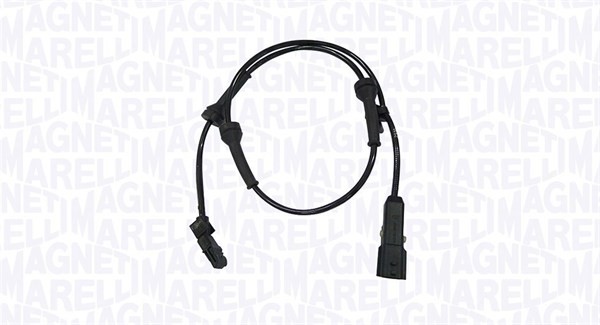 ABS-givare, Sensor, hjulvarvtal, Fram, höger eller vänster Magnet MAGNETI MARELLI